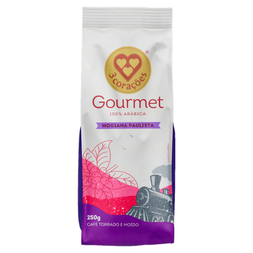 Café em pó 3 Corações Gourmet Mogiana Paulista 250g