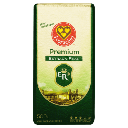 Café em pó 3 Corações Estrada Real Vácuo 500g
