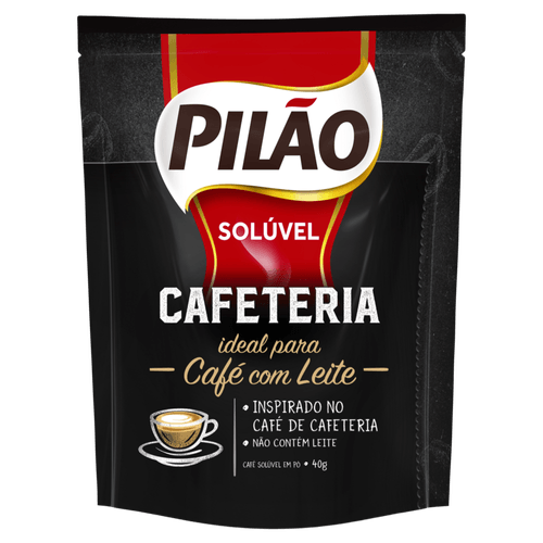 Café Solúvel em Pó Pilão Cafeteria Sachê 40g