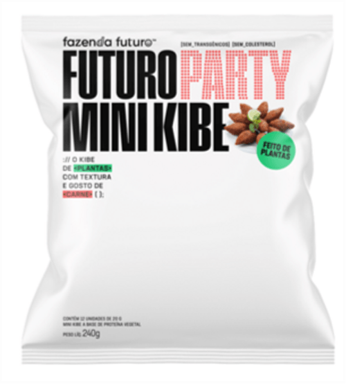 Miniquibe à Base de Proteína Vegetal Congelado Anitta Fazenda Futuro Party Ki-Ki-Kibe Pacote 240g