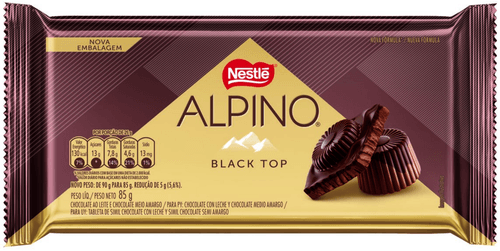 Chocolate ALPINO Black Top 85g