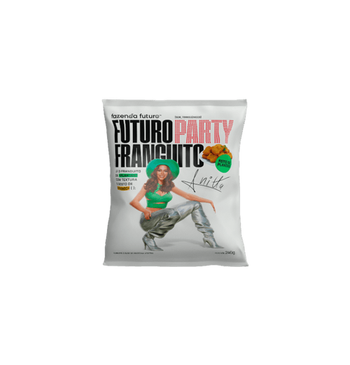 Alimento Frango à Base de Proteína Vegetal Anitta Fazenda Futuro Party Franguito Pacote 240g