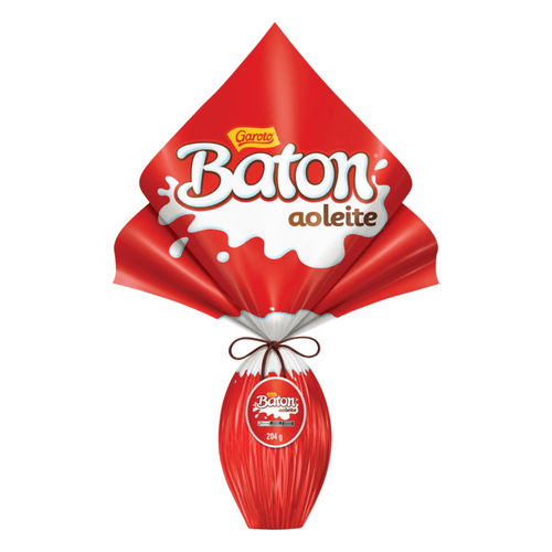 Ovo de Pascoa BATON Chocolate ao Leite 204g