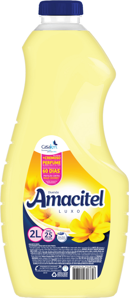 Amaciante Roupa Amacitel Luxo 2l-Fr Diversao