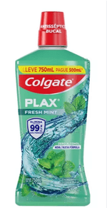 Enxaguante-Bucal-Antisseptico-Zero-Alcool-Fresh-Mint-Colgate-Plax-Frasco-Leve-750ml-Pague-500ml