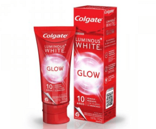Creme Dental Branqueador Glow Mint Colgate Luminous White Caixa 70g
