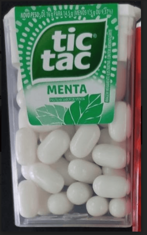 Tic Tac Pastilhas Sabor Menta 14,5g