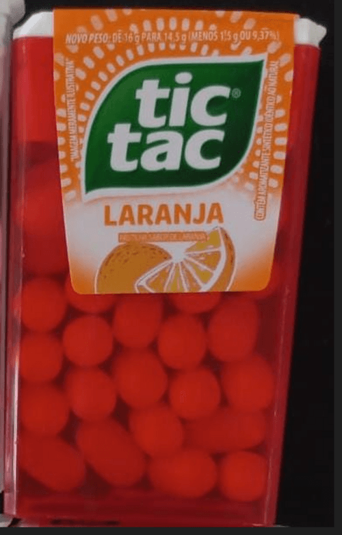 Tic Tac Pastilha Sabor Laranja 14,5g