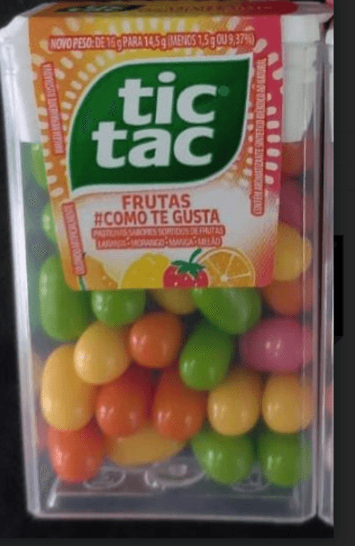 Tic Tac Pastilha Sabor Mix de Frutas 14,5g