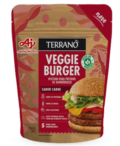 Mistura para o Preparo de Hambúrguer Vegetal Carne Terrano Veggie Burger Pouch 160g