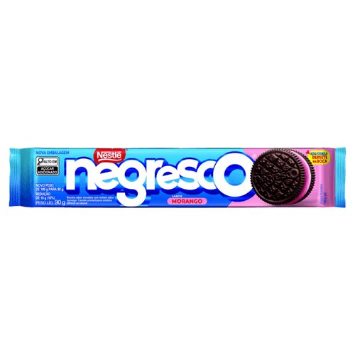 Biscoito Recheado NEGRESCO Morango 90g