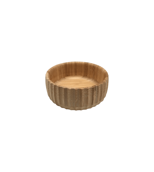 Bowl Canelado Redondo Bambu Oikos Mesa