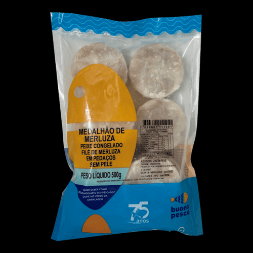 Medalhão de Merluza Buona Pesca Congelado 500g