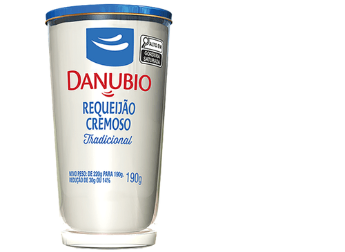 Requeijão Cremoso Tradicional Danubio Copo 190g