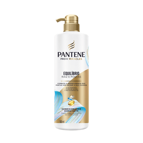 Condicionador Hidratante Pantene Pro-V Miracles Equilíbrio Raiz e Pontas Frasco 510ml Pump