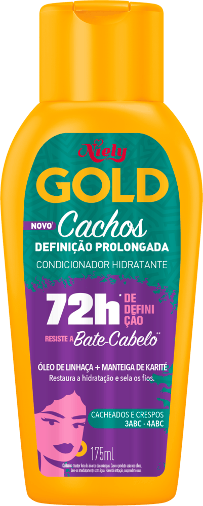 Condicionador Niely Gold Cachos Definição Prolongada 175ml