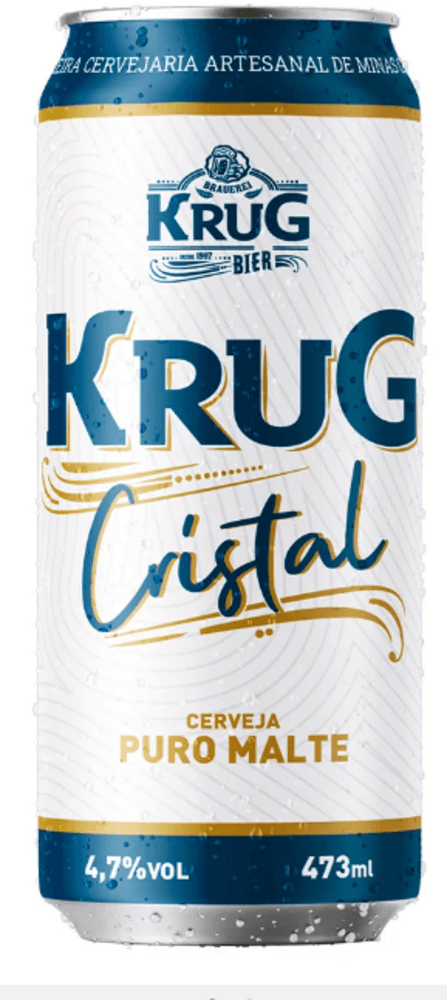 Cerveja Krug Cristal Puro Malte Lata 473ml