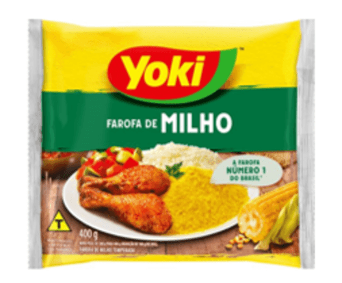 Farofa de Milho Temperada Yoki Pacote 400g