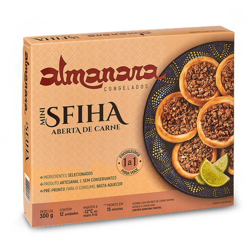 Mini Sfiha Aberta De Carne Almanara Congelados 300 G
