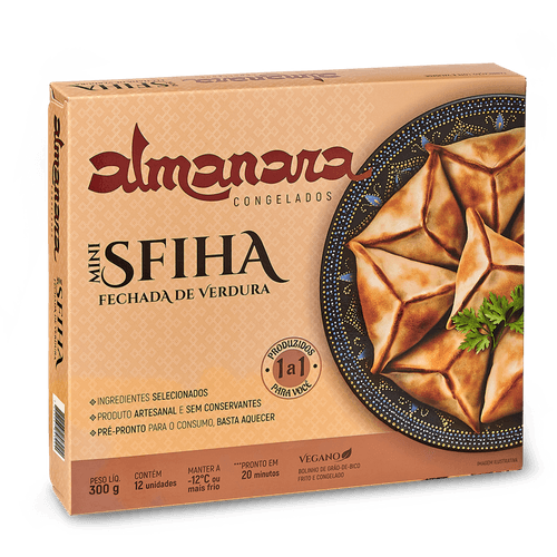 Mini Sfiha Fechada De Verdura Almanara Congelados 300 G