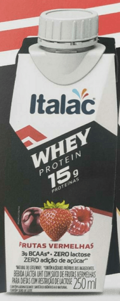 Bebida Sem Lactose Whey Pro Italac Frutas Vermelhas 250 ml