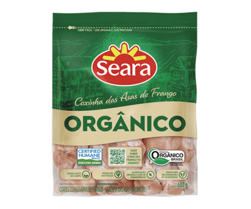 Coxinha da asa Seara Orgânico IQF 600g