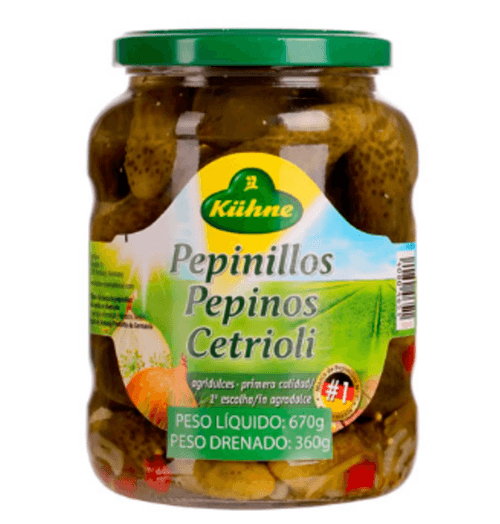 Pepino em Conserva Kuhne Agridoce 670g
