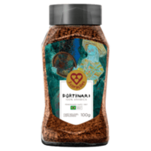 Café Solúvel Liofilizado 3 Corações Portinari Peneirando Café 1957 Vidro 100g