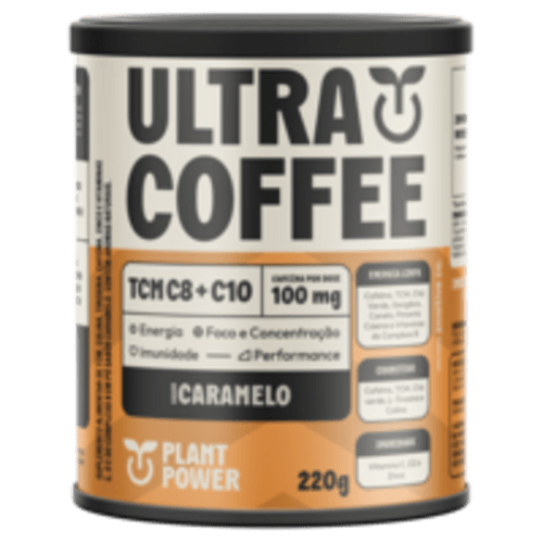 Suplemento Ultracoffee Caramelo Plant Power 220g