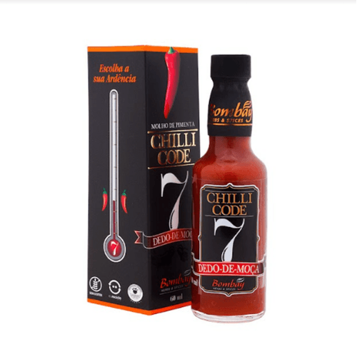 Molho de Pimenta Dedo-de-Moça Bombay Herbs & Spices Chilli Code Vidro 60ml