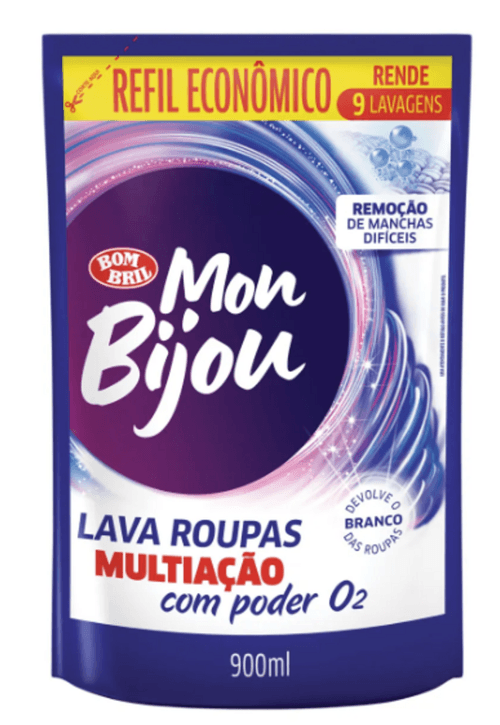 Lava Roupas Mon Bijou  Refil Econômico 900ml