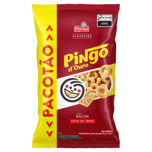 Salgadinho Bacon Elma Chips Pingo Douro 160G