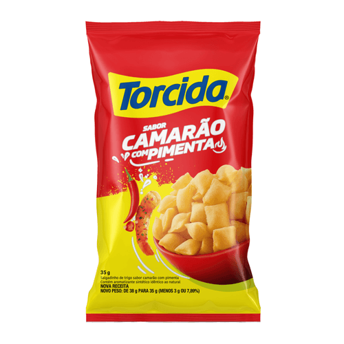Salgadinho Camarão com Pimenta Torcida 35G