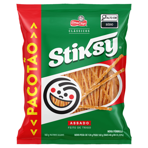 Palitinho Salgado Elma Chips Stiksy 160G