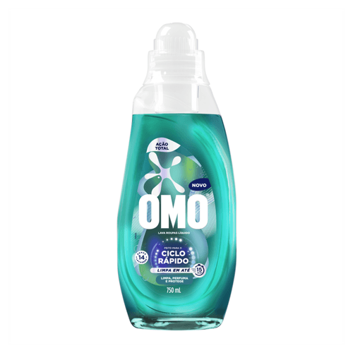 LAVA ROUPA LIQUIDO CICLO RAPIDOOMO 750ML ACAO TOTAL -FR