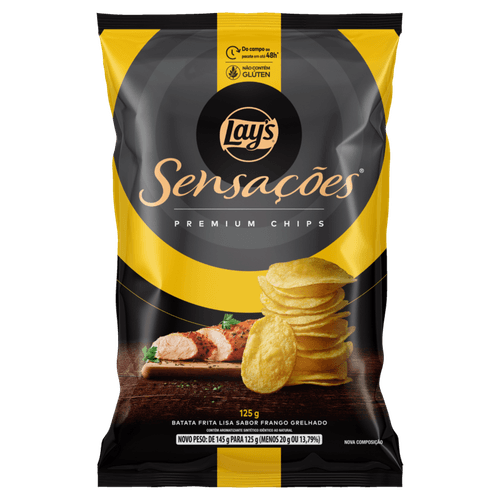 Batata Frita Frango Grelhado Sensações Elma Chips 125G