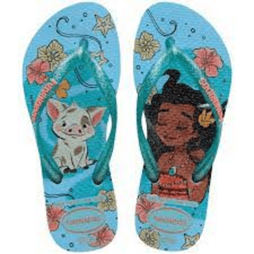 Sand Havaianas Kids Slim Princes Azul/Azul 27/28