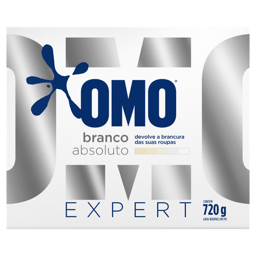 Lava-Roupas em Pó Roupas Brancas Omo Expert Caixa 720g