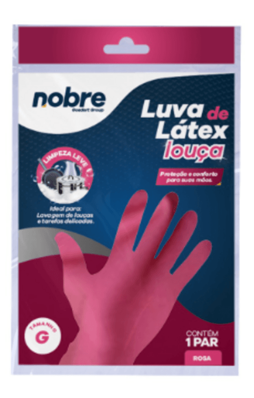 LUVA DOMEST P/9 ROSA