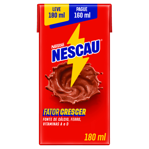 Bebida Láctea Nescau Pague 160ml e Leve 180ml