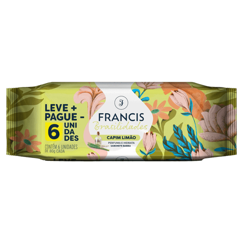 SAB FRANCIS BRASILIDADESLIMÃO  6X80G