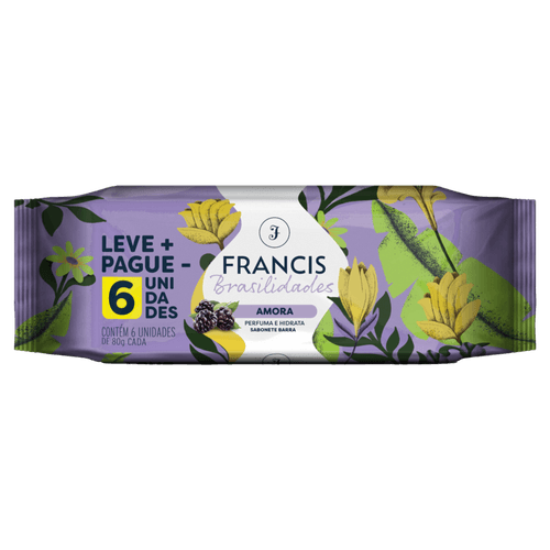 SAB FRANCIS BRASILIDADES ROXO  6X80G