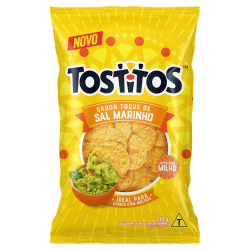 Salgadinho de Milho Toque de Sal Marinho Tostitos 110g