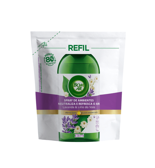 Desodorizador Bom Ar Refil De Ambientes Lavanda 236ml