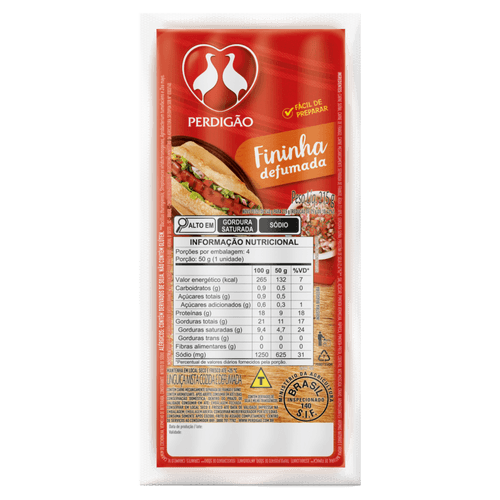 Linguiça Perdigão Mista Defumada 215g