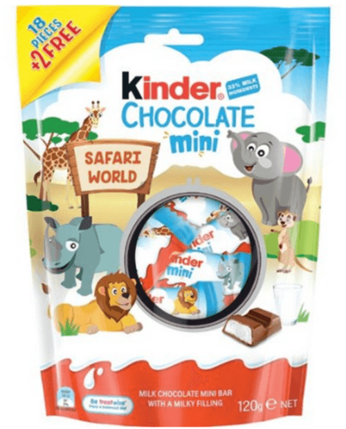 Chocolate Ao Leite Mini Kinder 120g