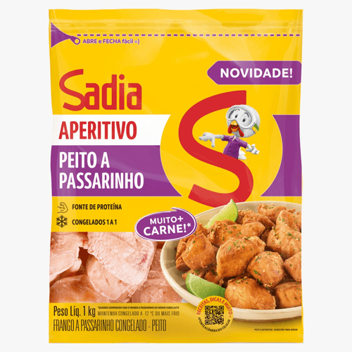 PEITO FGO PASSARINHO SADIA APERITIVO 1KG -PC