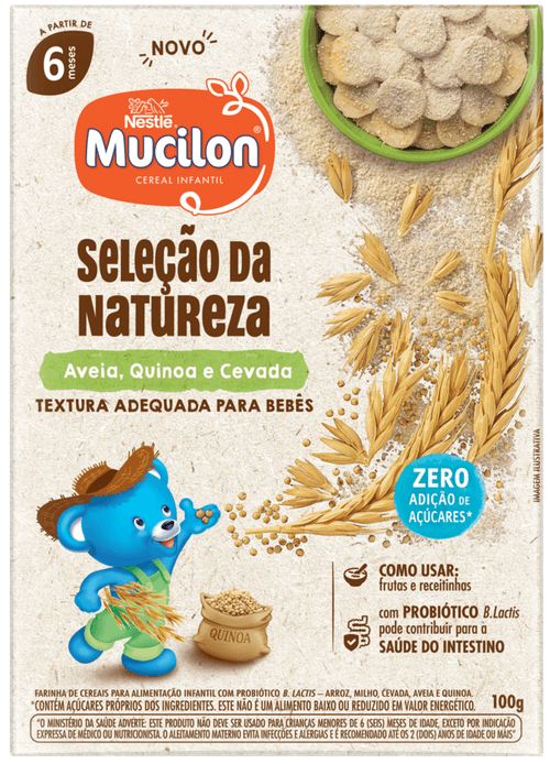 Seleção da Natureza Aveia Quinoa e Cevada 100g