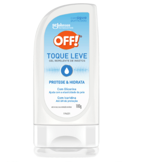 Repelente de Insetos Gel com Glicerina e Icaridina Off! Toque Leve Caixa 100g