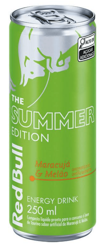 Bebiba Energética Red Bull Summer Maracuja e Melão Edition 250ml